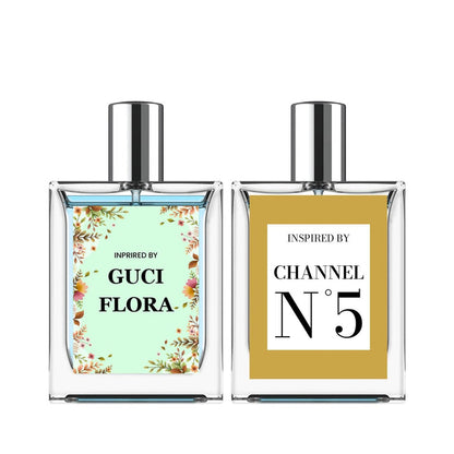 Inspired By Gucci Flora & Channel N5 Eau De Perfume 50ml (Bundle Packs)